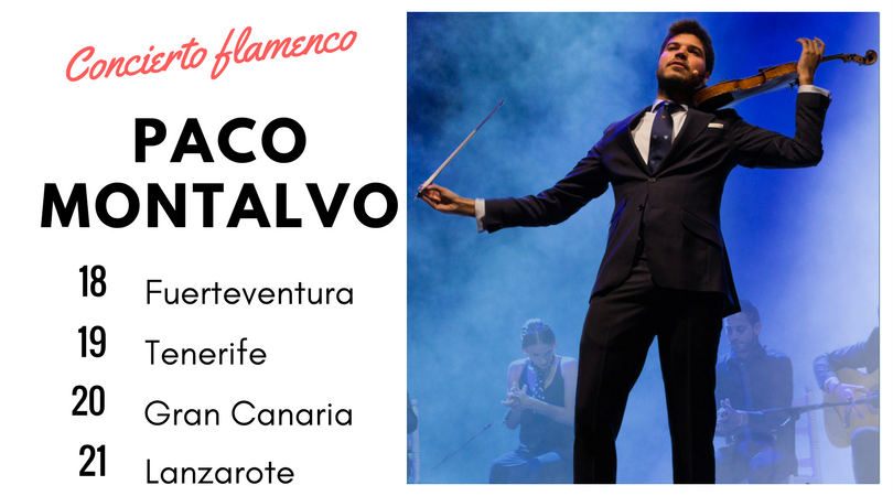 Flamenco violín por primera vez en las islas